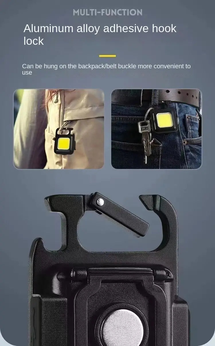 Compact COB Keychain Light