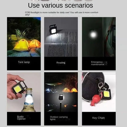 Compact COB Keychain Light
